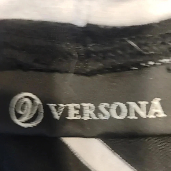 Versona Black/White Maxi Skirt with ties - Picture 5 of 8